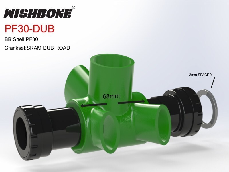 ウィッシュボーン　PF30‐DUB ROAD Wishboneウィッシュボーン Rord BB ”BPF30-DUB” BBright PF30用