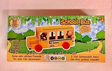 Pretend Play Toys - Yumi Wooden School Bus Toys not included Neat Fun Item 