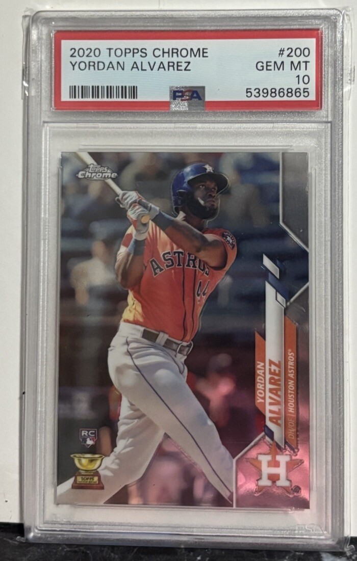 Yordan Alvarez 2020 Topps Chrome Rookie RC #200 - PSA 10 GEM MINT