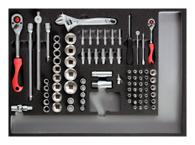 GEDORE 3301681 84-Piece Socket set 1/4+1/2 CT-module 84pcs