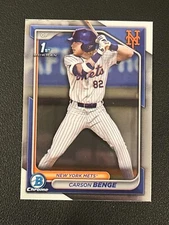 Carson Benge 2024 Bowman Draft 1st Chrome Mets QTY