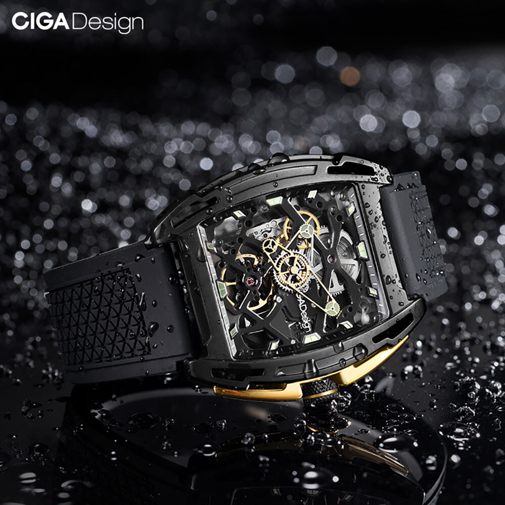 CIGA Design Z Series Automatic Openworked Steel Dlc Gold Black