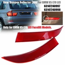 Links+Rechts Hinten Heckstoßstange Reflektor Lampen Für BMW X5 E70 2010~2013 ❤