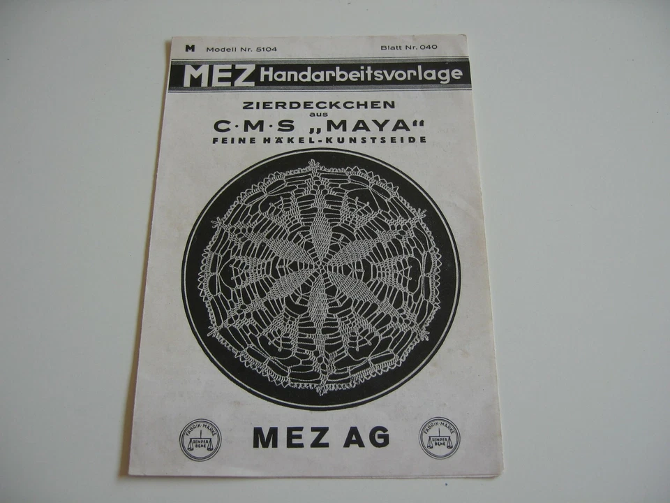 Konvolut 8 x MEZ Handarbeitsvorlage Filethäkeln Häkeln Anleitung VINTAGE Paket - Bild 4 von 4