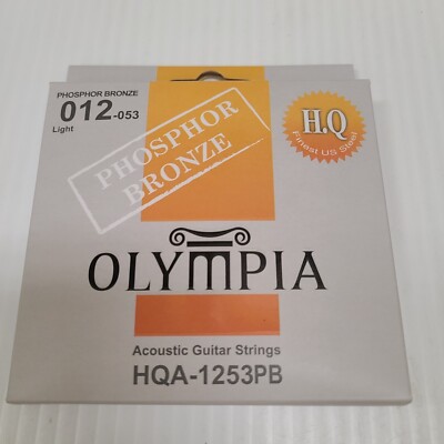 Olympia Phosper Bronze Acoustic Guitar Strings HQA-1253PB Pack Of 6
