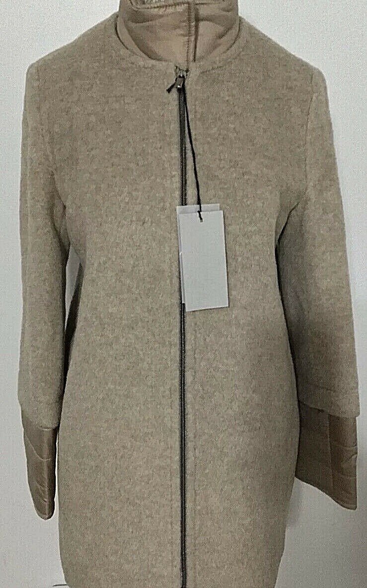 NWT $995 Cinzia Rocca Due Mixed Media Coat Virgin sz 14 Wool NWT $995 Cinzia Rocca Due Mixed Media Coat Virgin sz 14 Wool