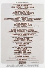 The Kinks Beach Boys Fleetwood Mac Concert Menu Handbill San Francisco 1973 R...