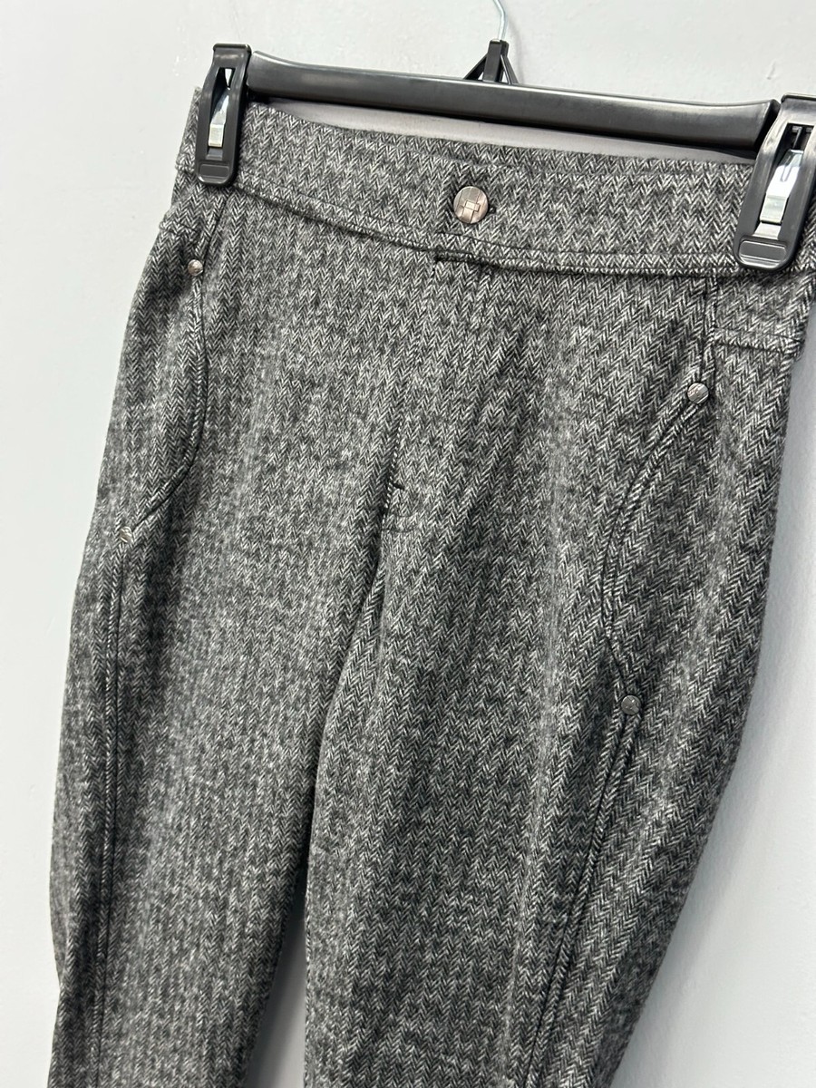 HUE Black Brushed Herringbone Cowgirl Leggings Size XS Back