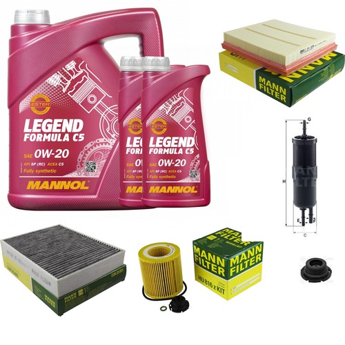 MANN-FILTER Inspektionspaket 7 L MANNOL 0W-20 Legend für BMW 4 Gran Coupe 420i