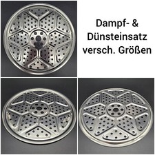 Dünsteinsatz Dämpfeinsatz Dampfgarer Einsatz Platte flach Dünster garen
