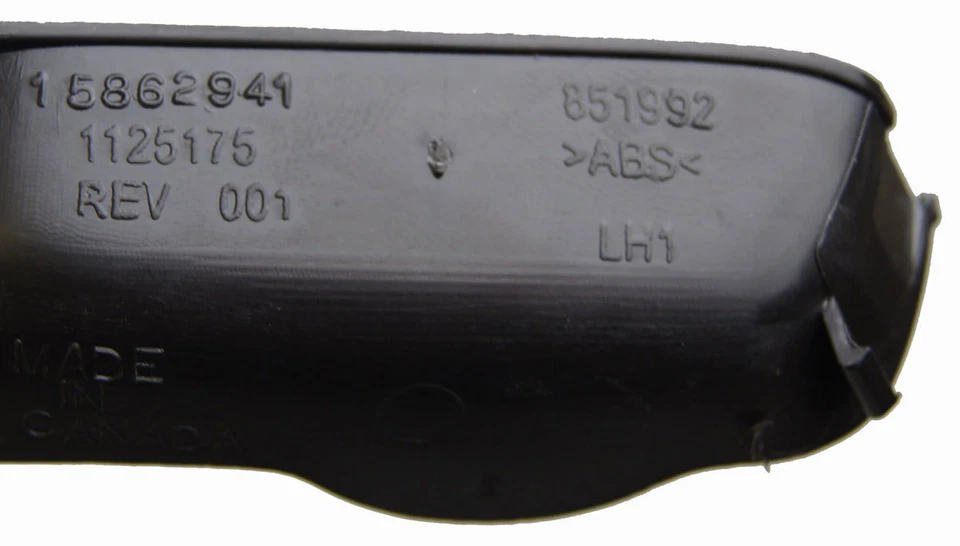 Chevrolet Impala Classic 2006-2014 manija de puerta trasera izquierda cubierta interior negro 1 Foto 3 de 4