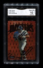 1997 FINEST JOHN ELWAY #210 W/COATING BRONCOS HOF GMA 10 GEM MINT