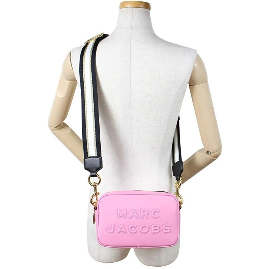 MARC JACOBS Pink Shoulder Bag Flash Leather Crossbody Used