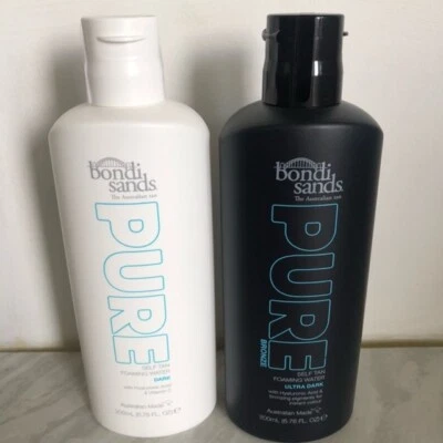 Bondi Sands Pure Bronze Dark / Ultra Dark Self Tan Foaming Water 200ml Brand New