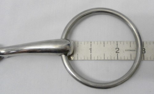 Stubben Loose Ring Bradoon Single Jointed English Horse Bit Size 4 1/2 inches - Picture 2 of 4