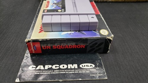 CIB U.N. SQUADRON NINTENDO SNES VIDEO GAME COMPLETE IN BOX W/ PROTECTOR CASE - Picture 9 of 10