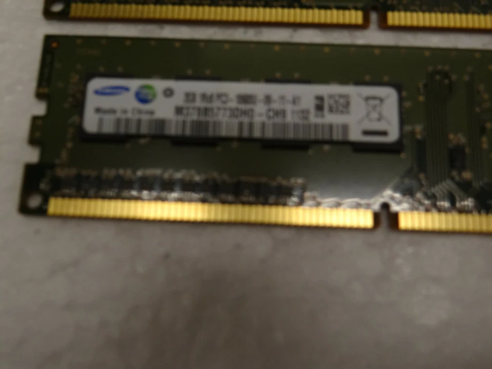 Arbeitsspeicher Samsung M378B5773CH0 (DH0) DDR3 -10600 1333Mhz 3x2GB 6GB PC-559 - Bild 2 von 4