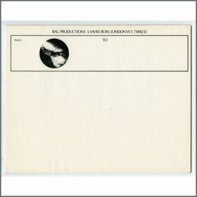 John Lennon Yoko Ono Bag Productions Inc. 1960s Letterhead (UK)