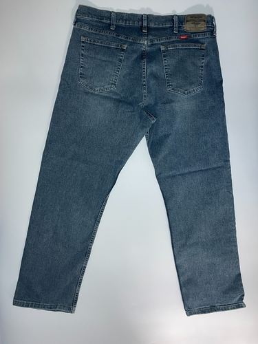 Wrangler Jeans Size W36" L30" Mens Blue Relaxed Fit Straight leg Stretch Denim - 第 8/10 張圖片