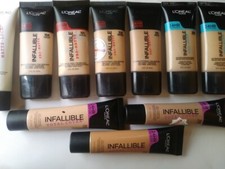 L'Oreal Infallible Pro-Matte Pro-Glow Matte-Lock Total Cover Foundation Variety