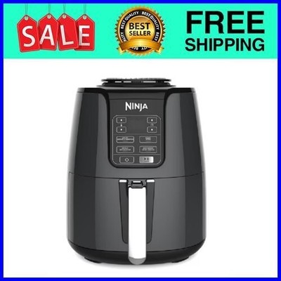 Ninja AF100C, 4-Quart Air Fryer, Black, 1550W, Non-stick basket
