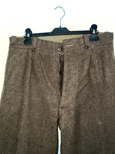 Militaria : ancien uniforme militaire en drap de laine kaki, peloton AMX marqué - Imagen 13 de 16