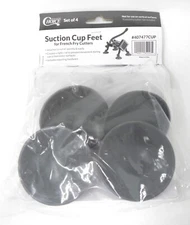 #407477CUP Gray Rubber Suction Cup Feet for Choice & Garde French Fry Cutter 4pk