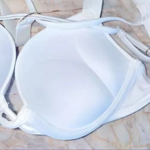 Victoria's Secret Push-up-Bikinioberteil Glanz Träger Bombshell Add 2 Cups Schwimmen 32D - Bild 3 von 4