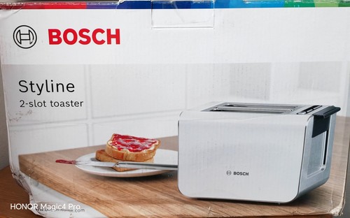 Tostadora Bosch TAT8611NGB Styline 2 ranuras blanca. Acero inoxidable. - Imagen 19 de 21