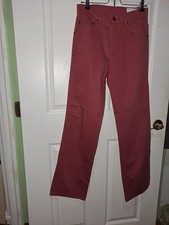 Authentic Yves Saint Laurent vintage pants slacks coral XS -S mint