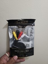 AUX Male 5 ft 3.5mm to 3 RCA AV Audio Video Male Adapter Cable USA SELLER