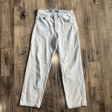 Wild fable Super High Rise Straight Distressed Light Wash Jeans Women  s 14