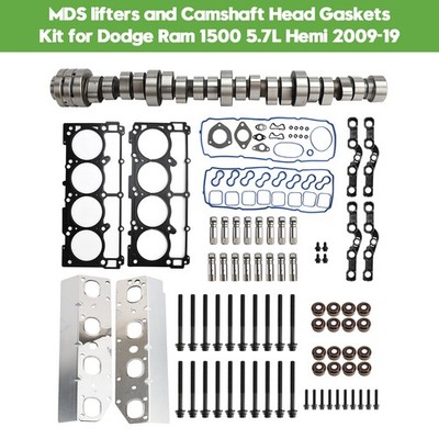 MDS lifters and Camshaft Head Gaskets Kit for Dodge Ram 1500 5.7L Hemi 2009-19