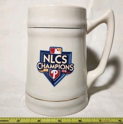 NLCS Champions 2009 Phillies Ceramic Tankard Mug MLB Baseball - Used Good Con