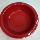 Fiesta SCARLET 8 1/4” Nappy Bowl serving Fiestaware round HLC 1st Quality EUC
