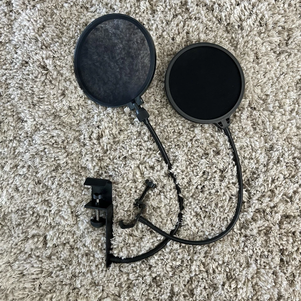 Condenser Microphone Kit Studio Recording Pro Filter Boom Arm Stand Shock Mount - Image 3 of 4