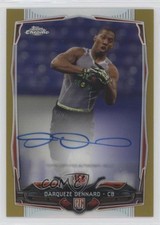 2014 Topps Chrome Gold Refractor Rookie 6/10 Darqueze Dennard #204 Auto z5i