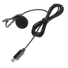 Type C Lavalier Mic Noise Cancellation Wired Lavalier Lapel Mic For Karaoke New