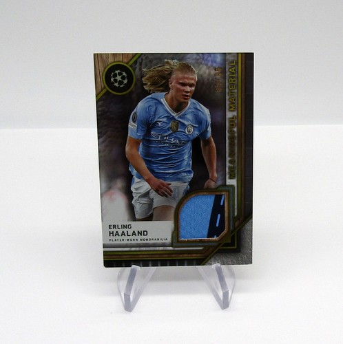 2024-25 Topps Museum UEFA 8/50 Erling Haaland Meaningful Material Single Relic