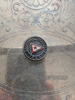 Vintage 1975 ILCA Laser North American Championship Trophy Tray Savannah Yacht C