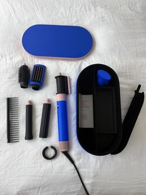 Dyson Airwrap Multi-Styler Blue/Pink Long Barrels w/ Travel Case (USA Power)