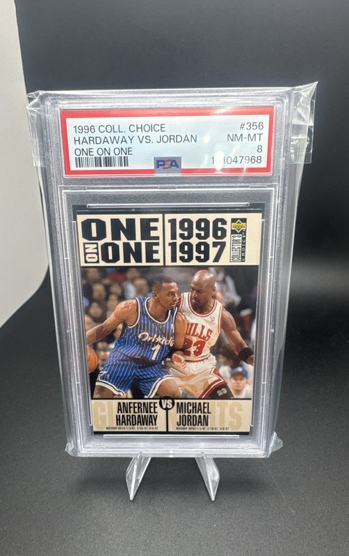 1996-97 Upper Deck Collector's Choice - One on One Michael Jordan PSA 8 #356