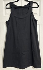Tribal Women's Dress Size 4 Black Sleeveless Sheath Dress Knee Length Career