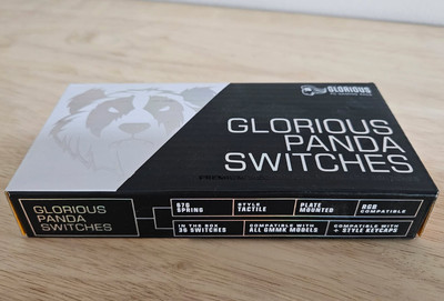 Glorious Panda Switch (Unlubed Switches) - 36x Plate Mounted 3 pin Switches