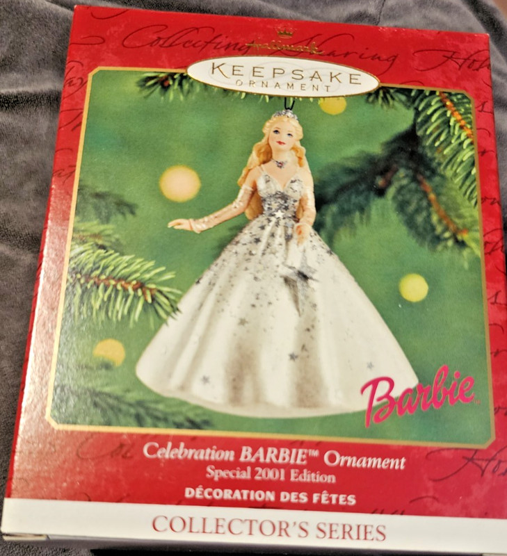 Vintage Hallmark Keepsake Ornament Celebration Barbie Special 2001 Edition