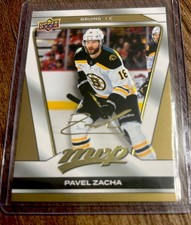 Pavel Zacha Gold Script 2025-26 Upper Deck MVP Hockey
