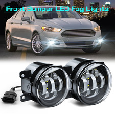 Led Clear Lens Fog Lights Bumper Lamps For Ford Fusion 2013-2016 Left Right Side