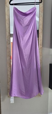 Abercrombie & Fitch satin strapless maxi dress