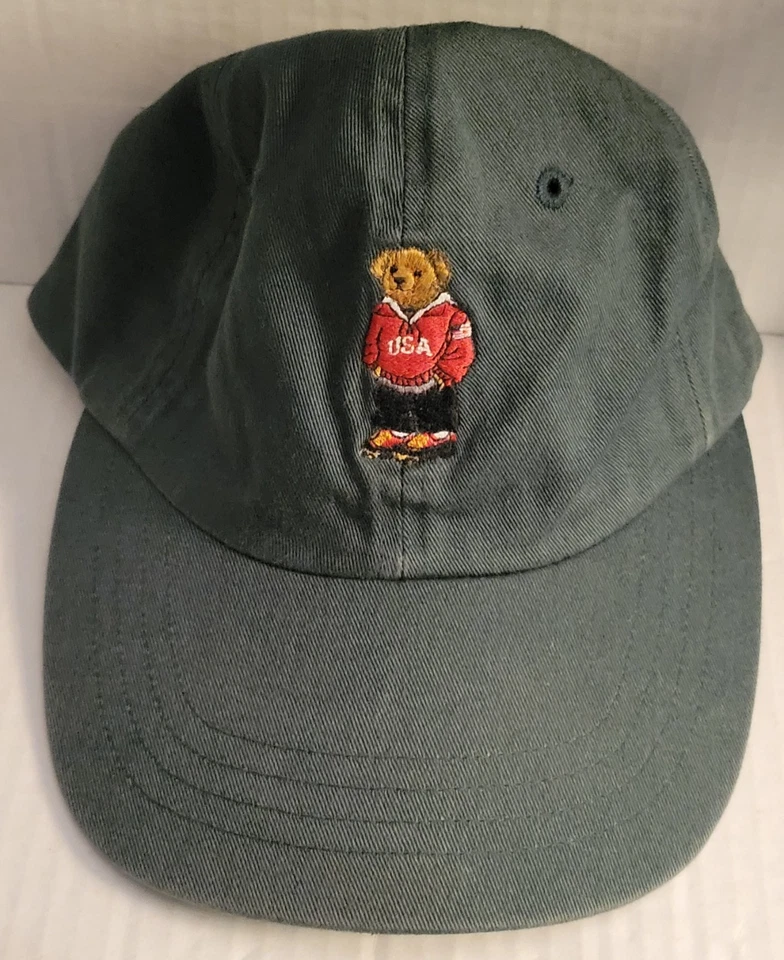 Polo SPORT Ralph Lauren США медведь унисекс крышка - шляпа вышитый ремень назад - новый! - Изображение 2 из 4