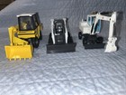 3 Mini Excavator NZG 1:35 Scale Kramer-Allrad-O&K & Ertl Bobcat Skidsteer Toys — photo 5
